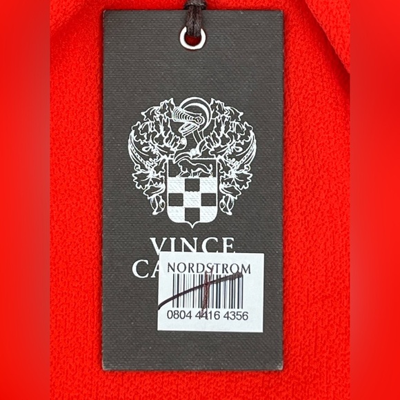 Vince Camuto Off The Shoulder Dress Size‎ 16W Ruffle Hem Half Sleeve Orange - Picture 9 of 10